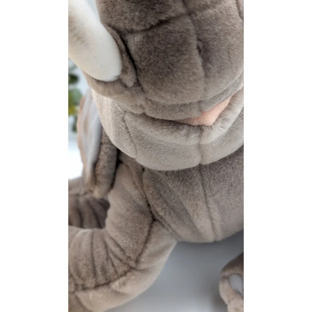 Conservation Collection Plush Elephant – Gray Stuffed Elephant Toy with Tag